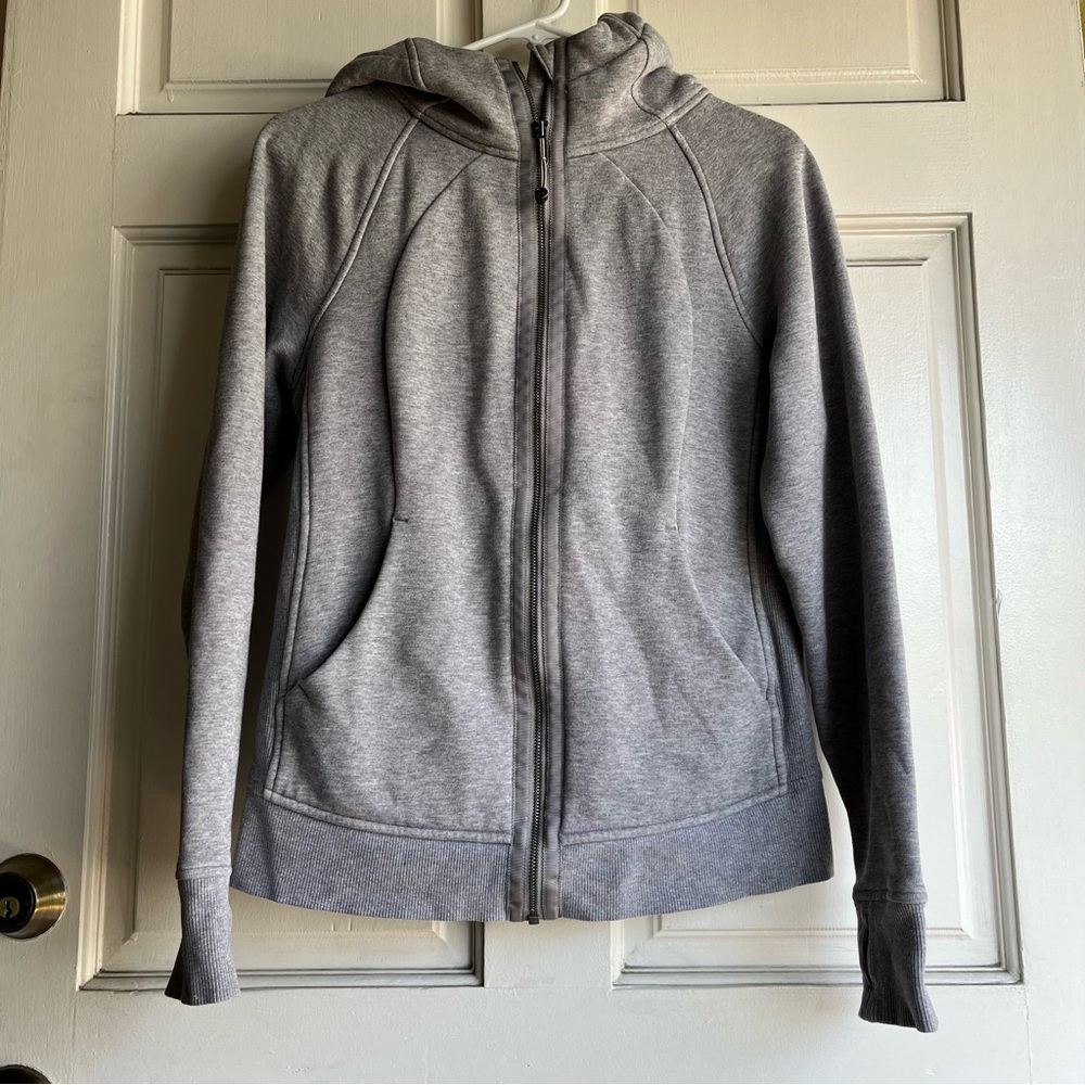 Gray Zip-Up Lululemon Hoodie